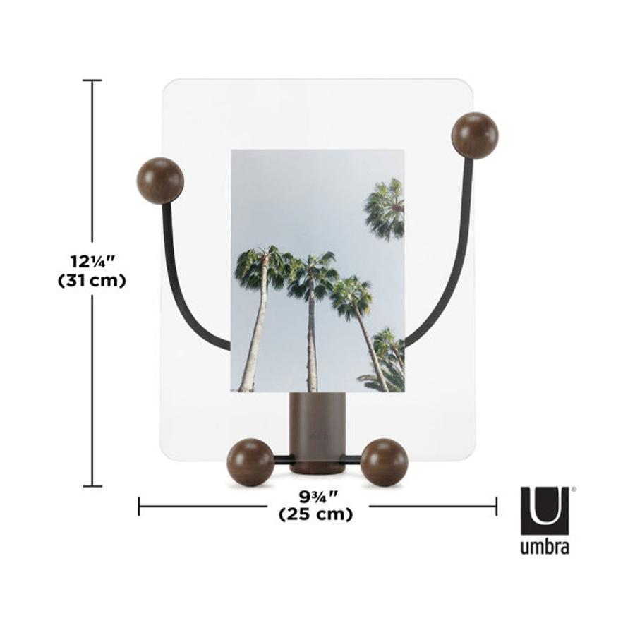 Umbra Woody Picture Frame (20cm x 25cm) Black/Walnut Black/Walnut