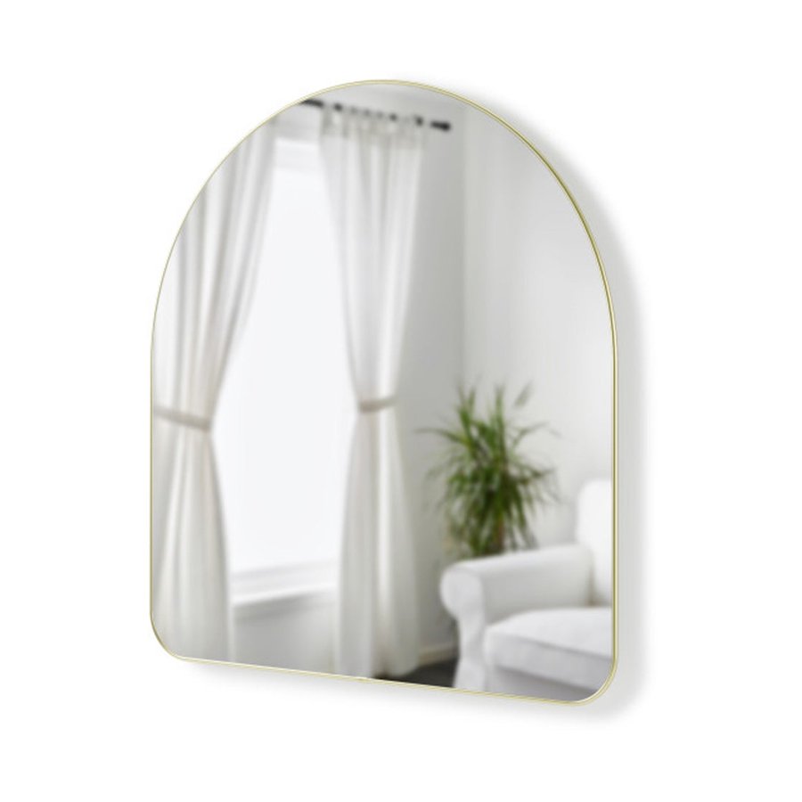 Umbra Hubba Arched Mirror (87cm x 92cm) Brass Brass