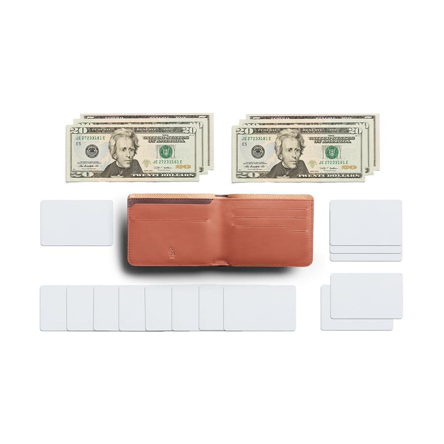 Bellroy RFID Hide & Seek LO Premium Leather Wallet Aragon Aragon