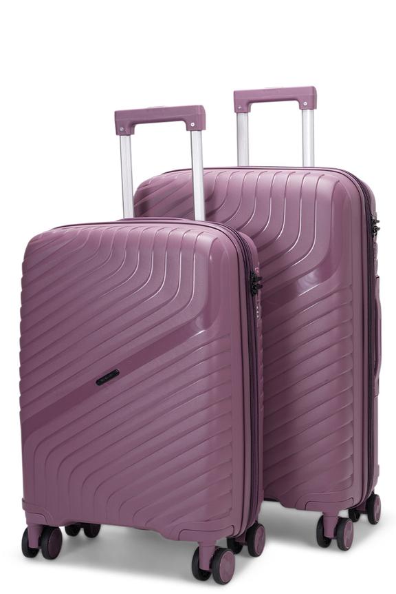 Nomad Journey 56cm & 66cm Hardside Luggage Set Purple