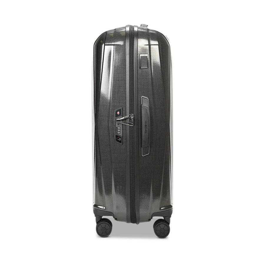 Samsonite Major-Lite 69cm Hardside Checked Suitcase Black Black