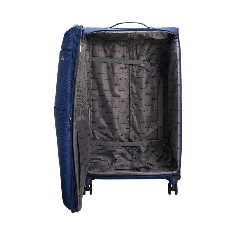 Caselite Ultra 55cm & 80cm Softside Luggage Set with Laptop Bag Navy Navy