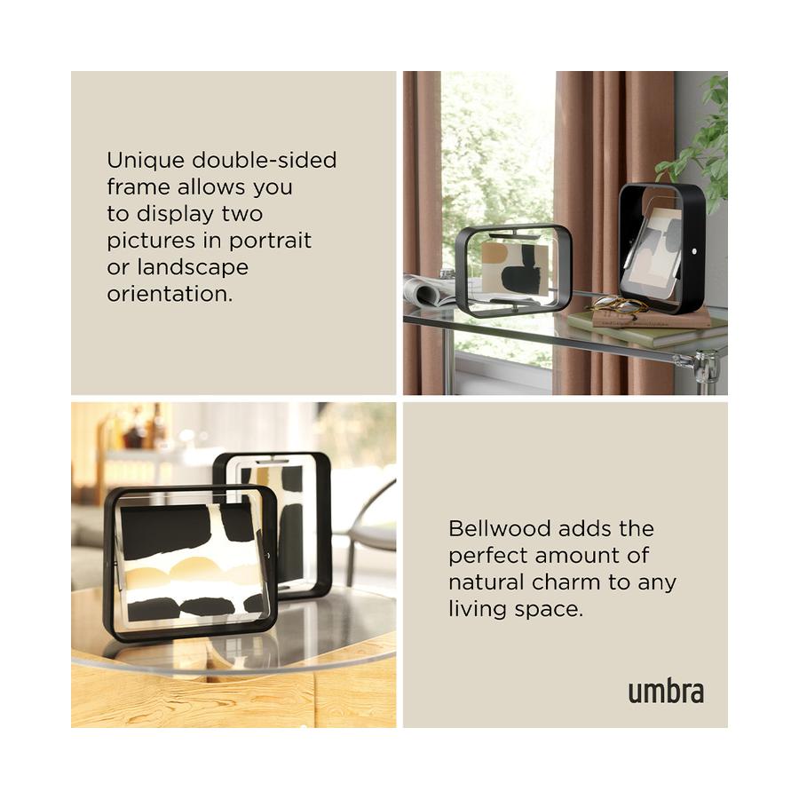 Umbra Bellwood Picture Frame - 10 x 15cm Black Black