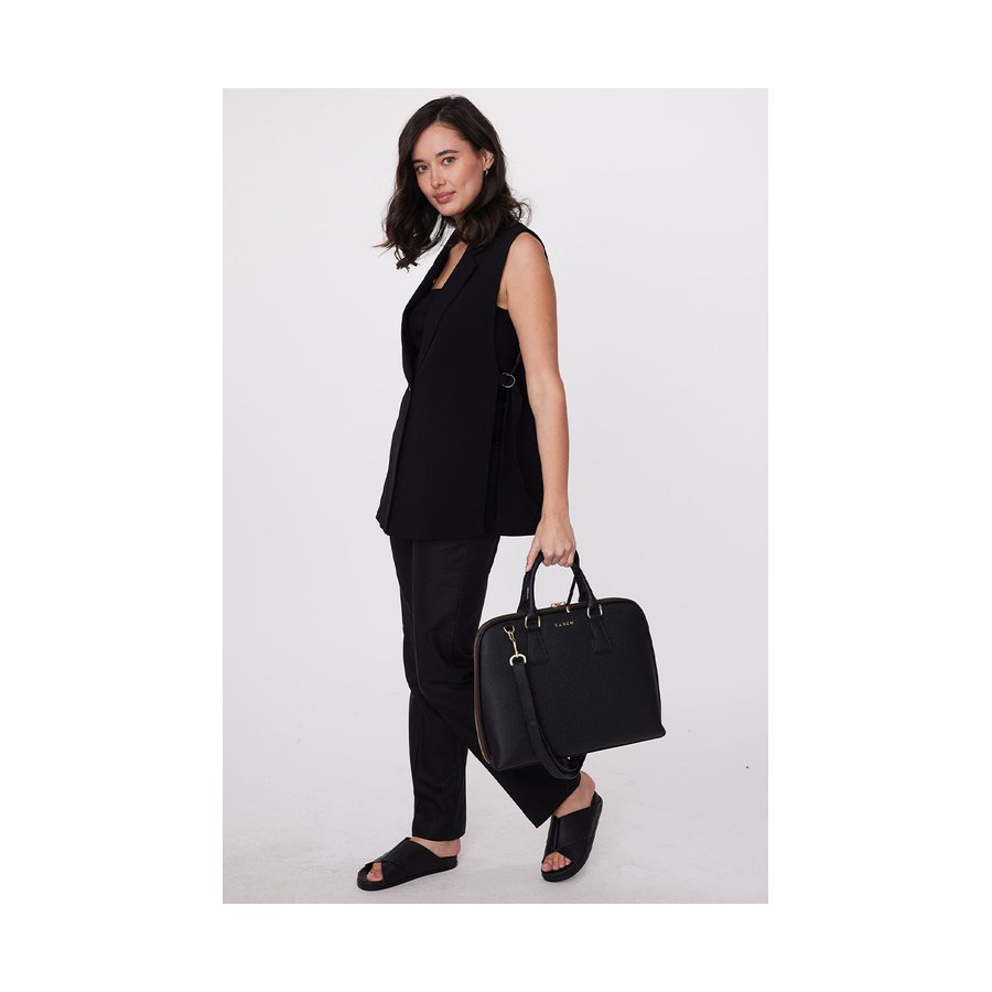 Saben Parker Briefcase Black Black