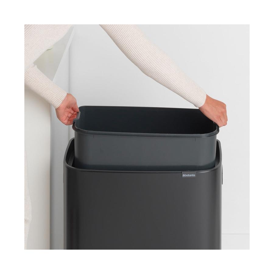 Brabantia Bo Touch Bin (60L) Matte Black Matte Black