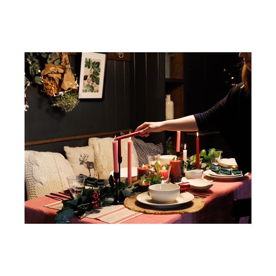 Mikasa Cranborne 12-Piece Stoneware Dinner Set Cream Cream