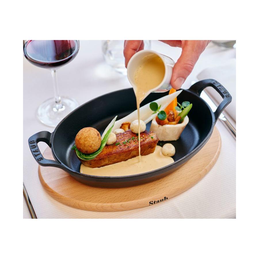 Staub 24cm Oval Baker Black Black