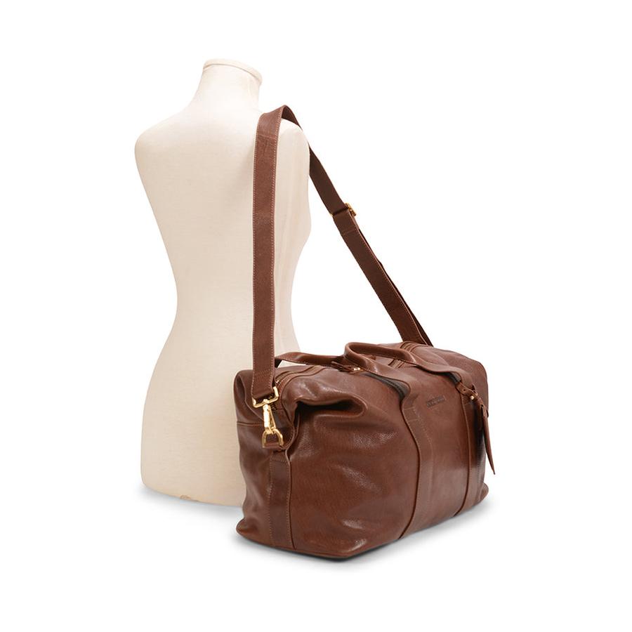 Explorer Weekender Leather Duffle Brown Brown