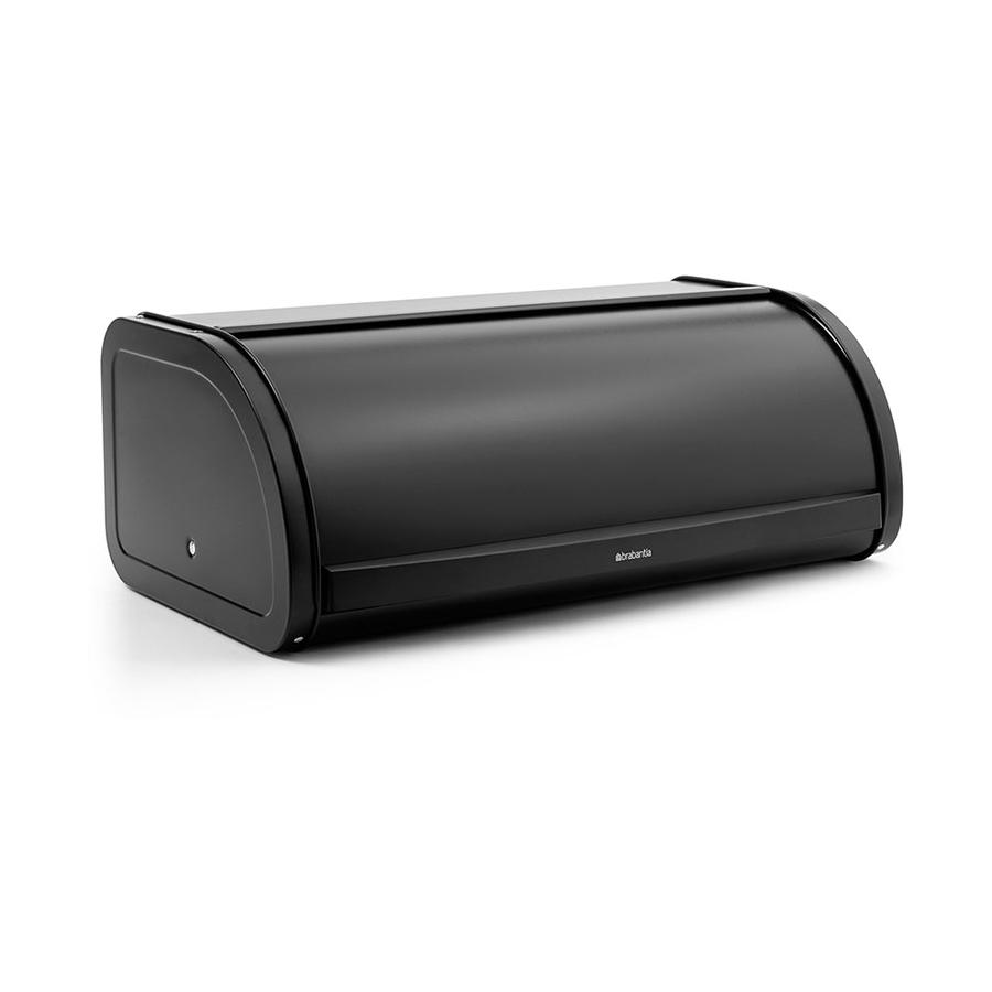 Brabantia Roll Top Bread Bin Matte Black Matte Black