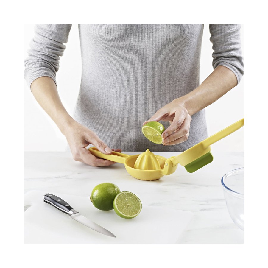 Joseph Joseph JuiceMax Dual-Action Citrus Press Yellow Yellow