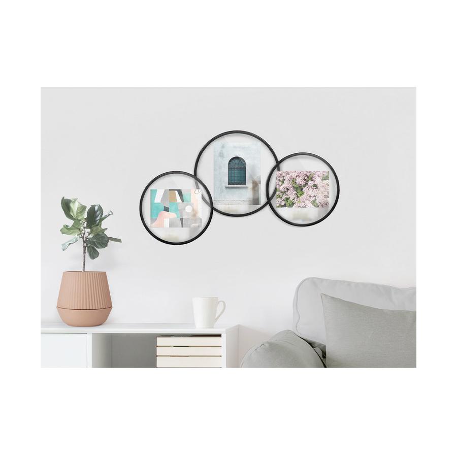 Umbra Infinity Floating Round Picture Frame - 10cm x 15cm Black Black