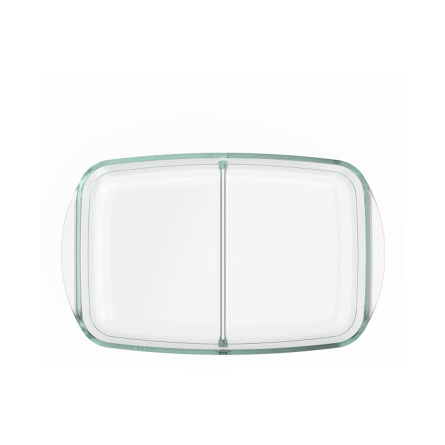 Pyrex Divided Glass 2.6L Baking Dish Clear Clear