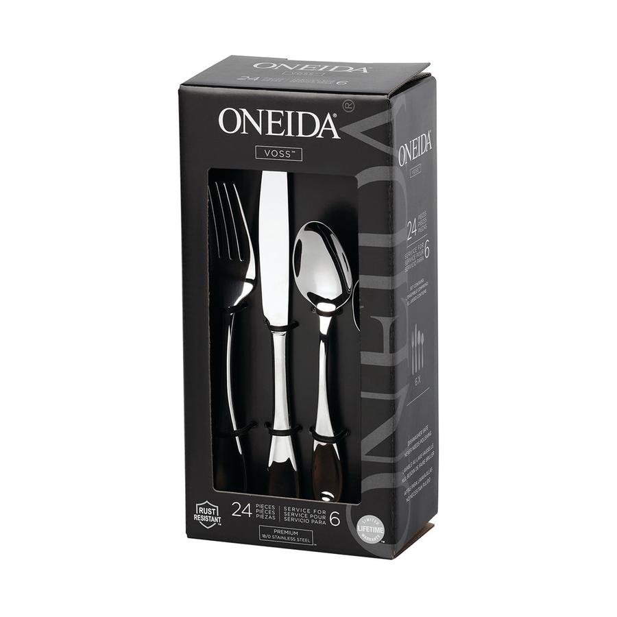 Oneida Voss 24 Piece Cutlery Set Stainless Steel Stainless Steel