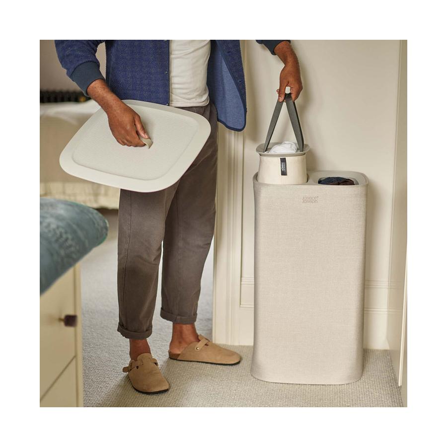 Joseph Joseph Tota 60L Laundry Separation Basket Ecru Ecru