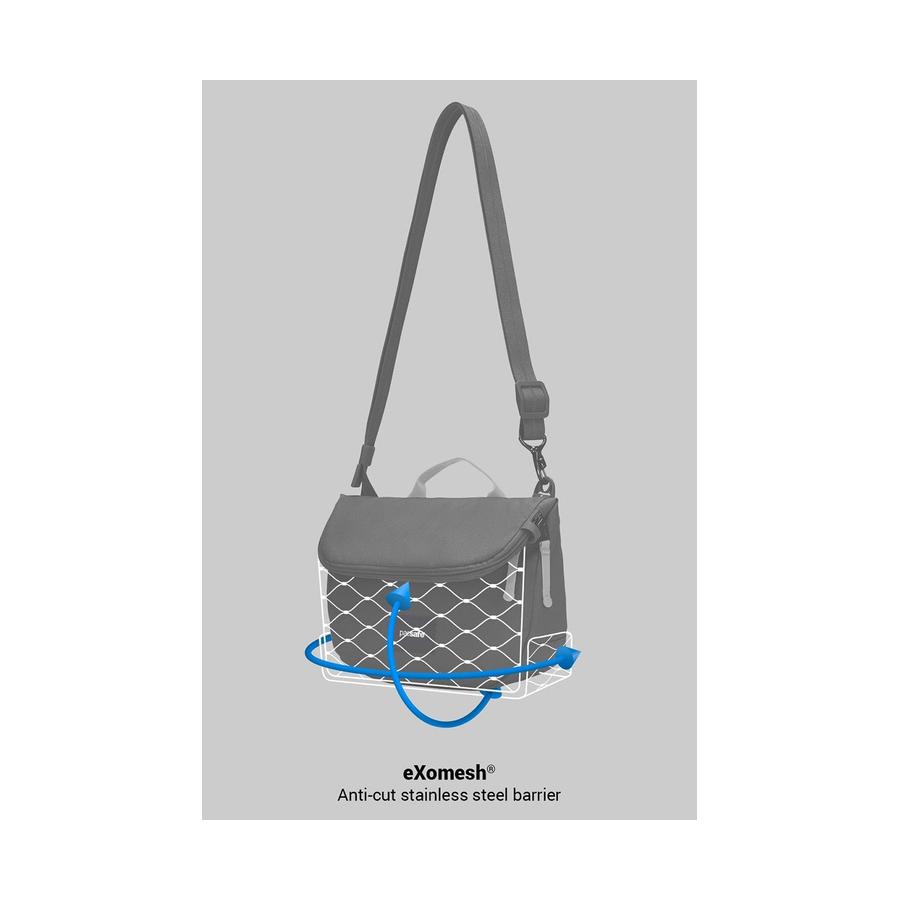 Pacsafe GO Anti-Theft Recycled Saddle Crossbody Bag Garnet Red Garnet Red