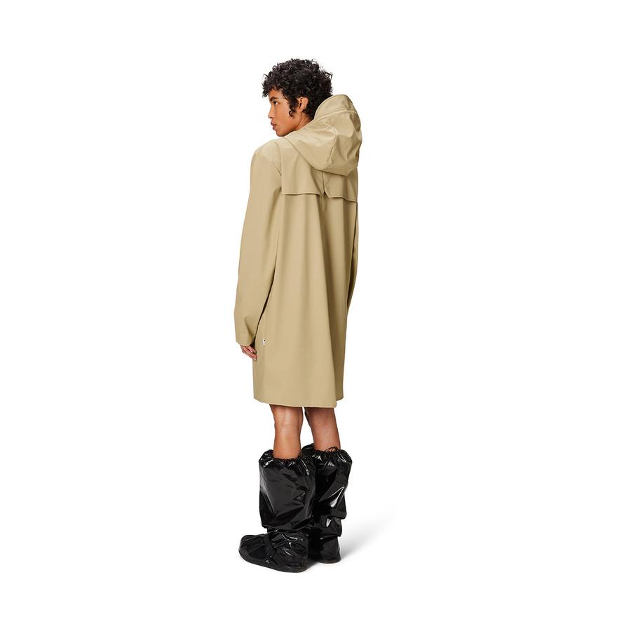 Rains Long Jacket Sand XL