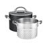 Anolon Endurance+ 24cm (7.6L) Stockpot & Pasta Insert Black