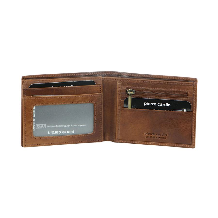 Pierre Cardin Myles Men's Italian Leather RFID Wallet Cognac Cognac