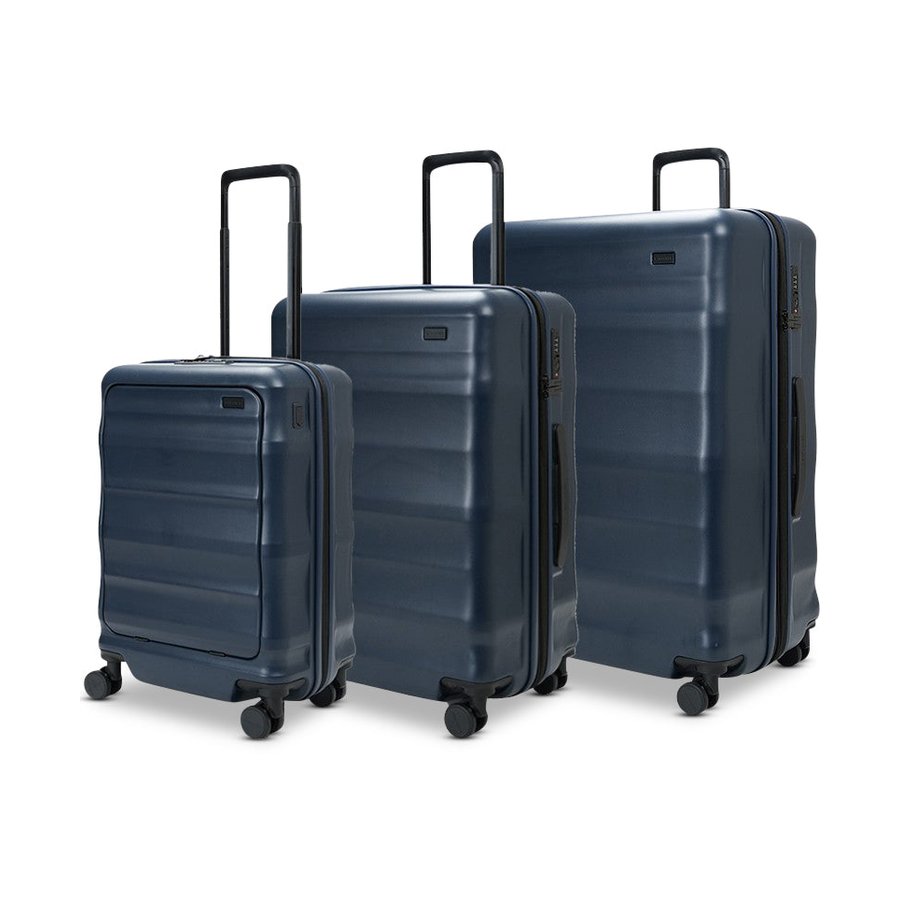 Explorer Luna-Air 55cm Front Access, 63cm & 74cm Hardside Luggage Set Navy Navy