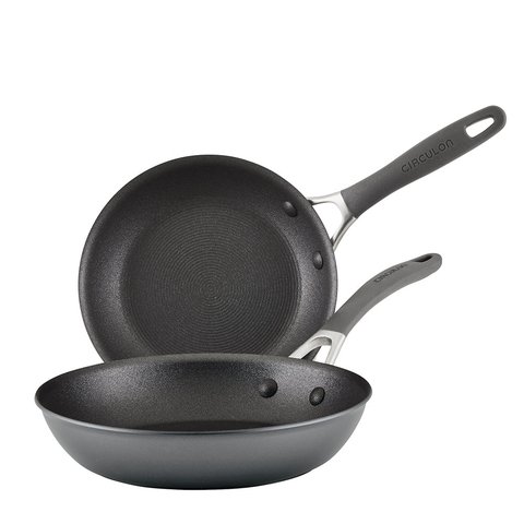 Circulon ScratchDefense A1 21.5cm & 25.4cm Skillet Set Black