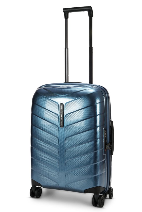 Samsonite Attrix 55cm Hardside Carry-On Suitcase Steel Blue