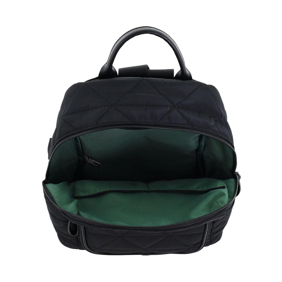 Pierre Cardin Dani Nylon Quilted Backpack Black Black