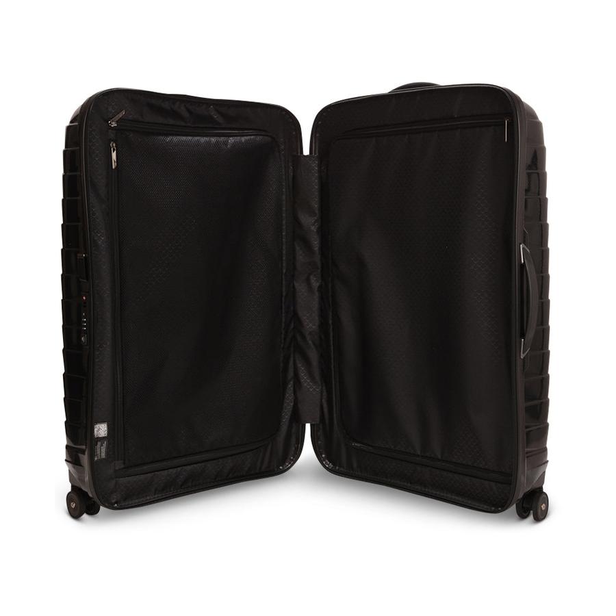 Samsonite Proxis 75cm Hardside Checked Suitcase Black Black