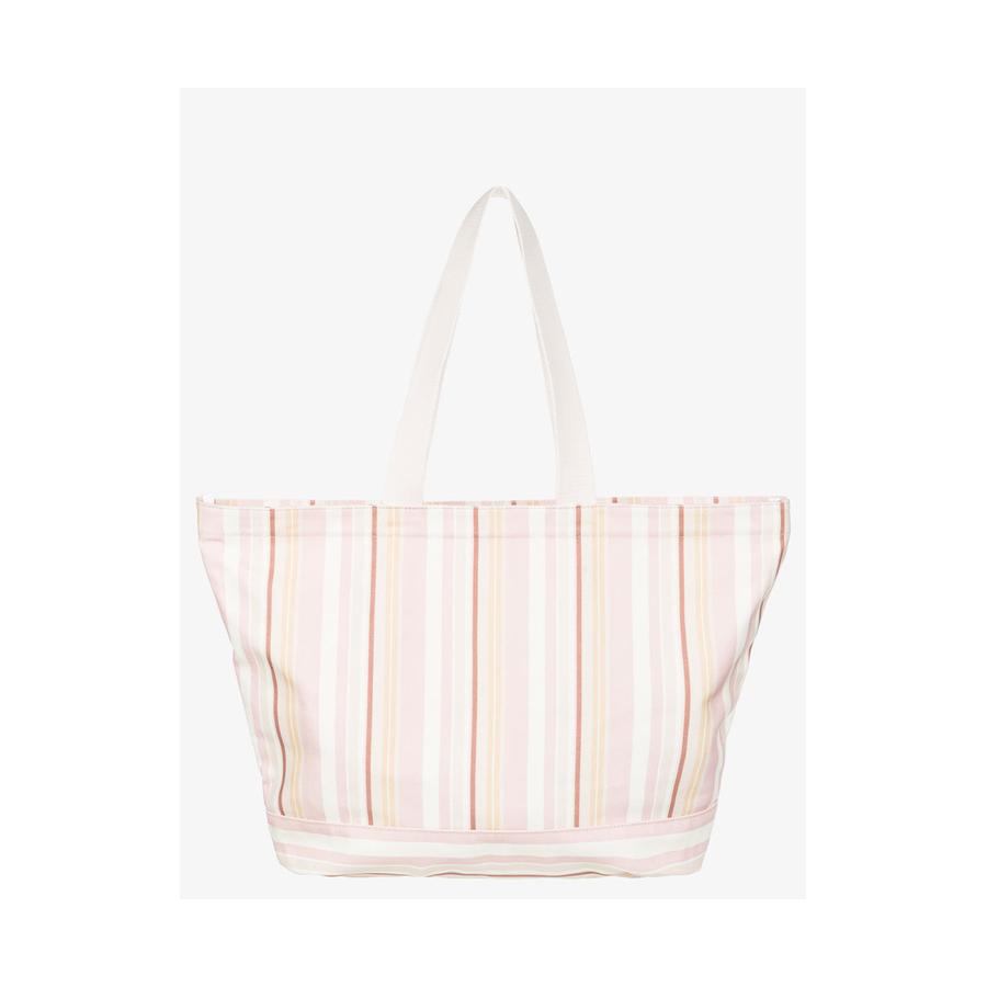 Roxy Women's Strippy Beach Large Tote Bag Cork Monochromatic Cork Monochromatic