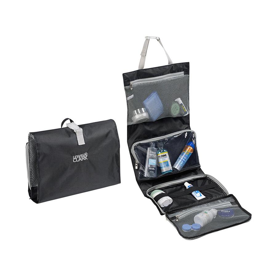 Lewis N. Clark Hanging Toiletry Kit Black Black