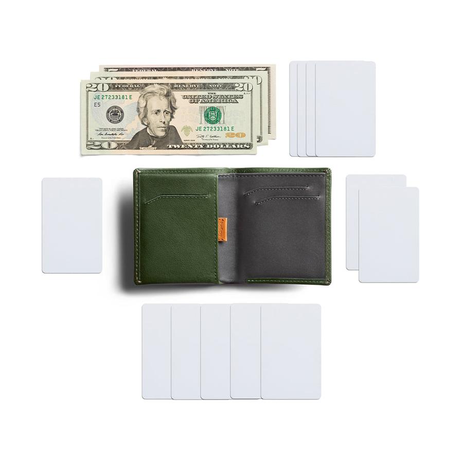 Bellroy RFID Note Sleeve Leather Wallet Ranger Green Ranger Green