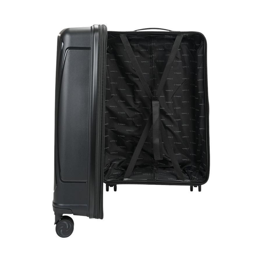 Caselite Quest 56cm & 65cm Hardside Luggage Set Black Black