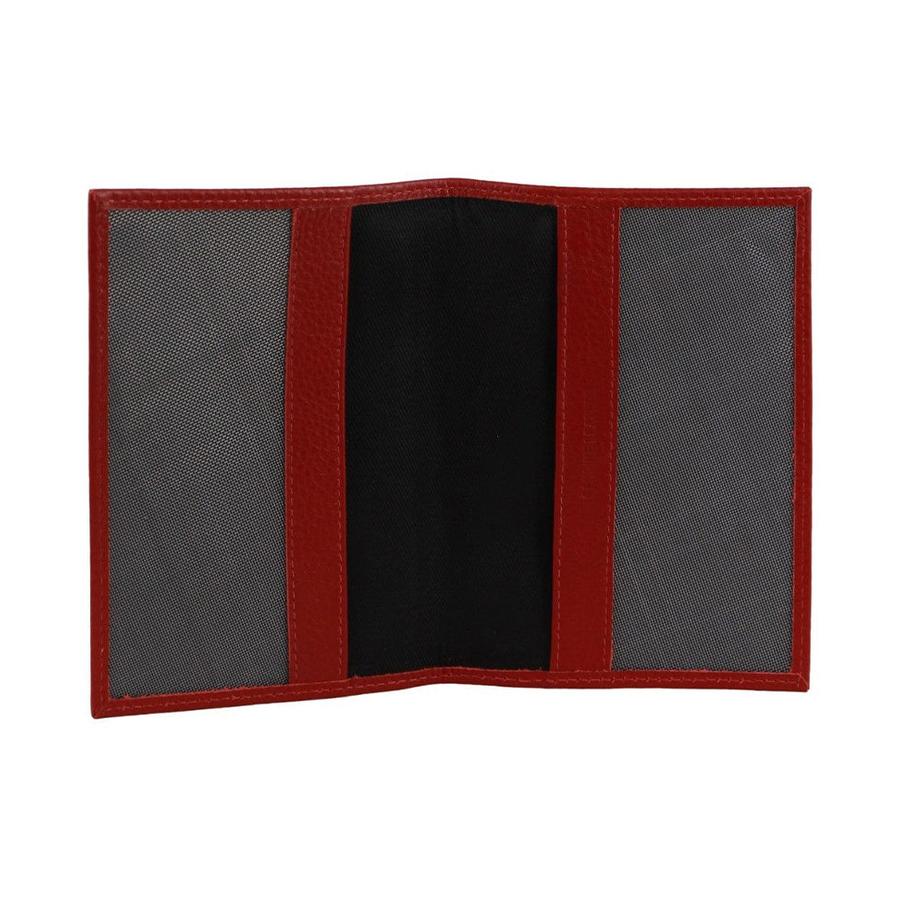 Pierre Cardin Orla Leather Passport Wallet Cover Red Red
