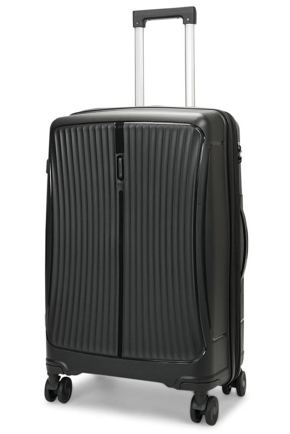 Caselite Quest 65cm Hardside Checked Suitcase Black