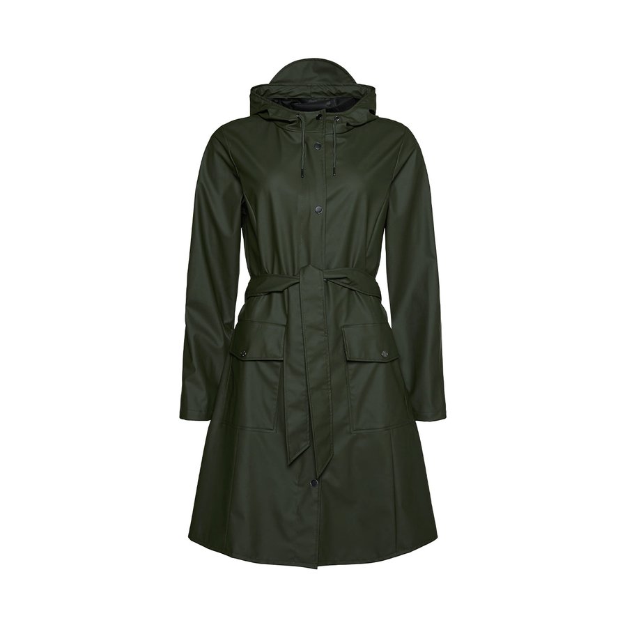 Rains Curve Jacket Green Default Title