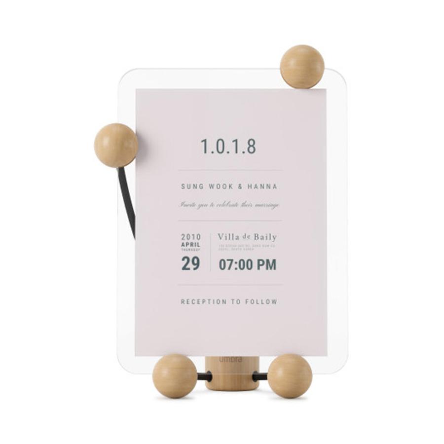 Umbra Woody Picture Frame (13cm x 18cm) Black/Natural Black/Natural