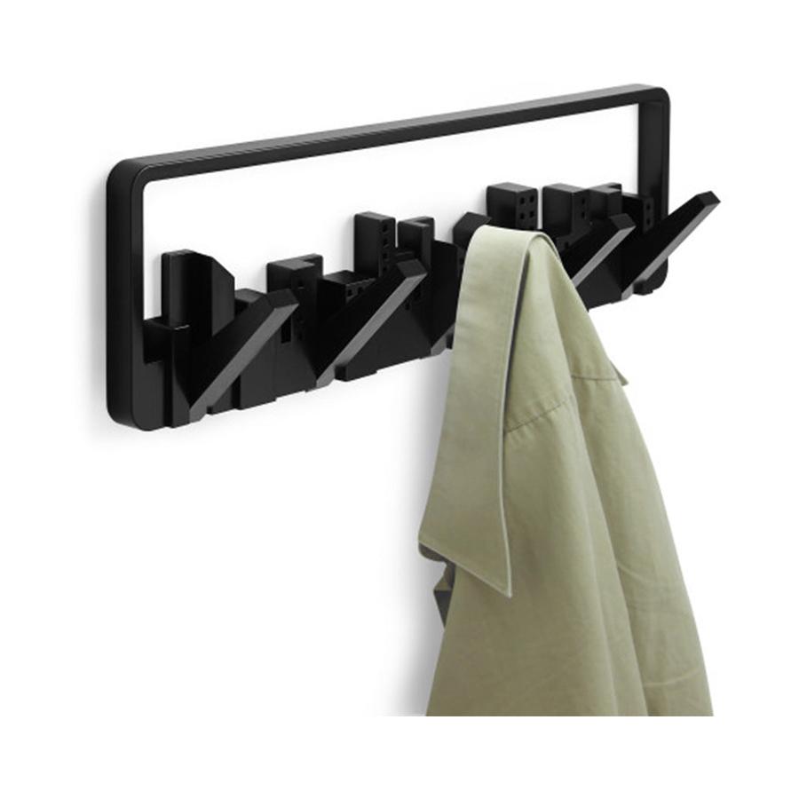 Umbra Skyline 5 Wall Mounted Hooks Black Black