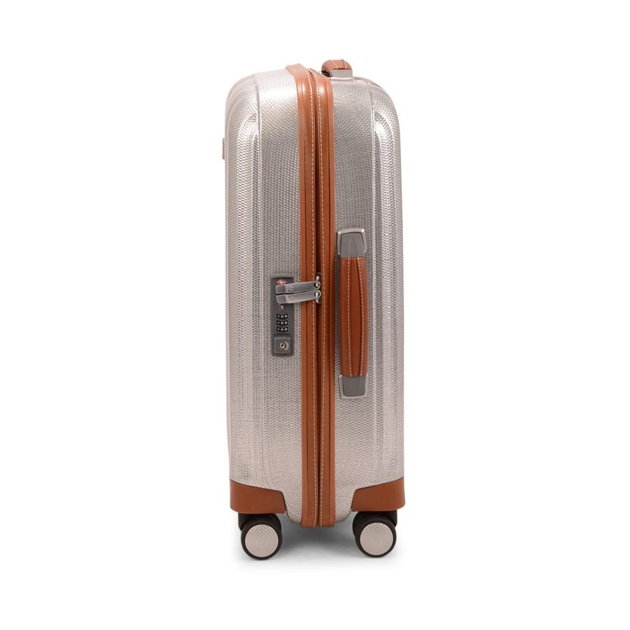Samsonite Lite-Cube DLX 55cm CURV Carry-On Spinner Suitcase Aluminium Aluminium
