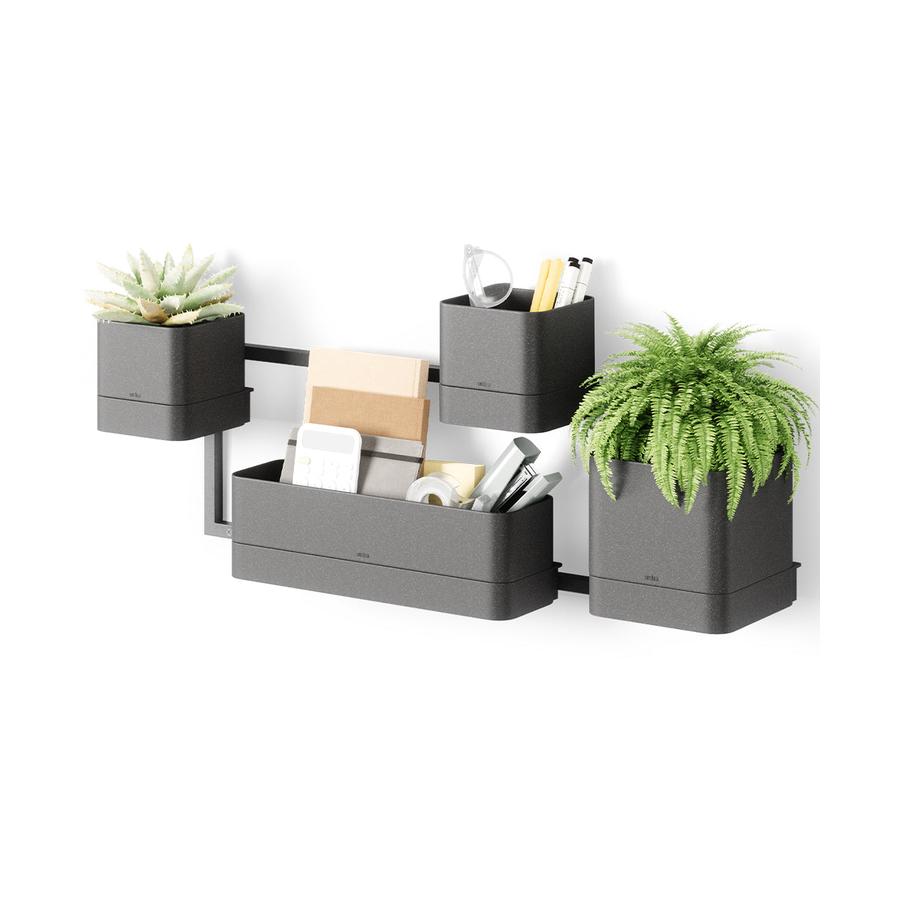 Umbra Cubiko Wall Planter Black Black