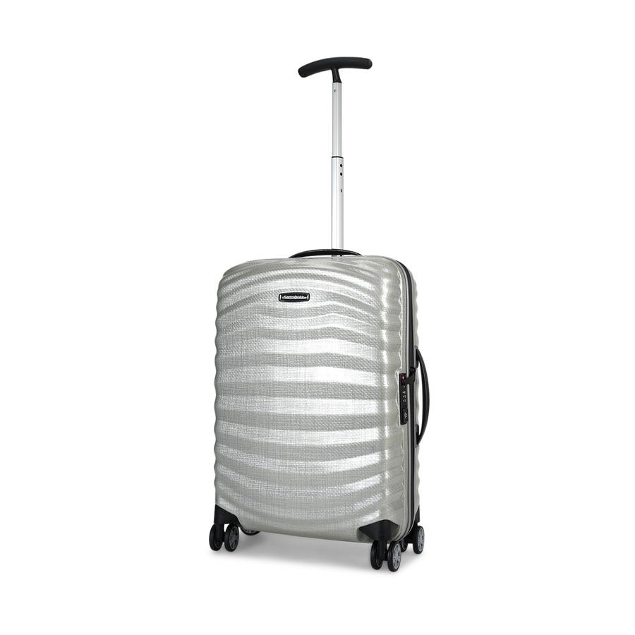 Samsonite Lite-Shock Sport 55cm CURV Carry-On Suitcase Silver Silver