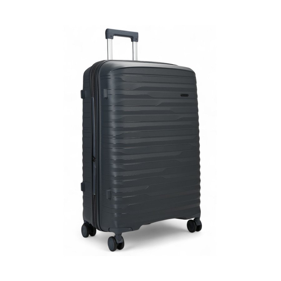 Nomad Discover 75cm Hardside Checked Suitcase Dark Grey Dark Grey