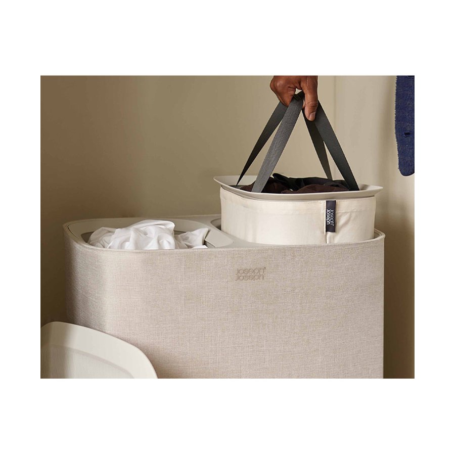 Joseph Joseph Tota 90L Laundry Separation Basket Ecru Ecru