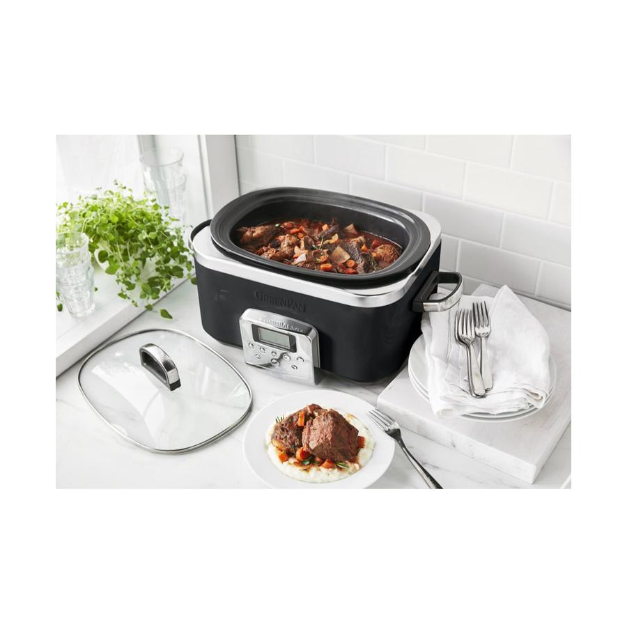 GreenPan Slow Cooker 6L Black Black