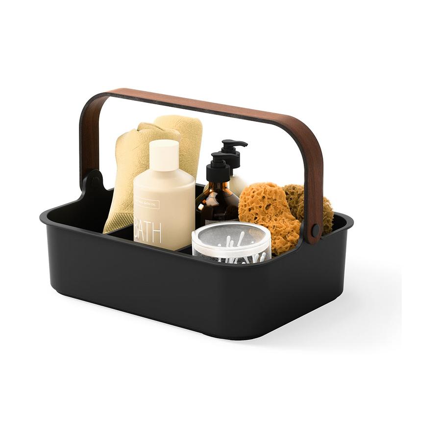 Umbra Bellwood Large Stackable Bin Black/Walnut Black/Walnut