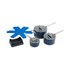 Joseph Joseph Space 3 Piece Non-Stick Saucepan Set Midnight Blue