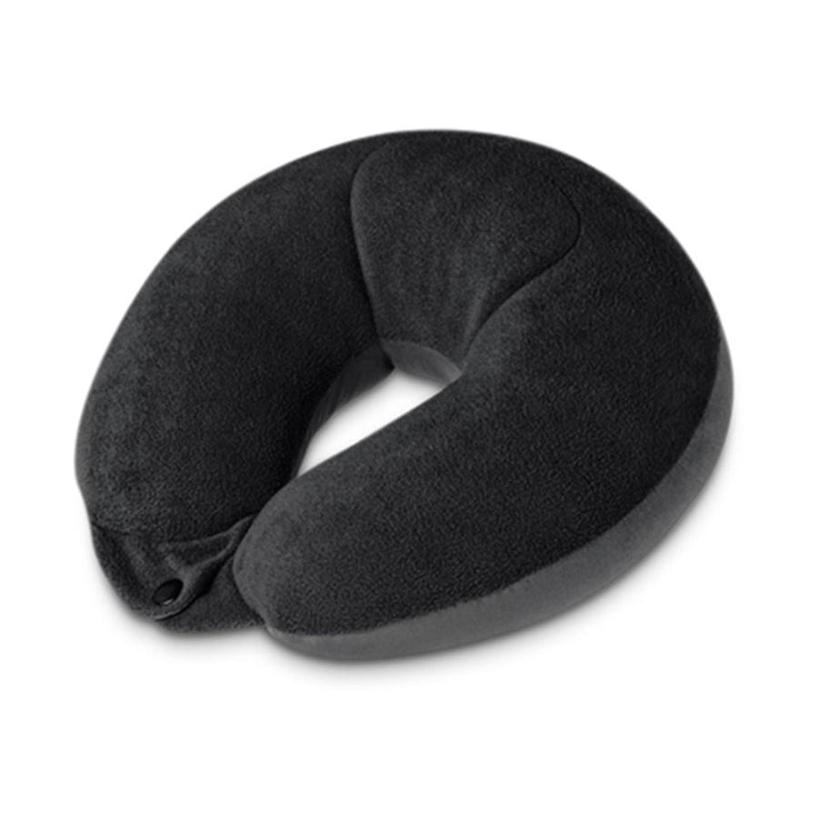 Go Travel Soft & Fleecy Bean Sleeper Travel Pillow Black Black