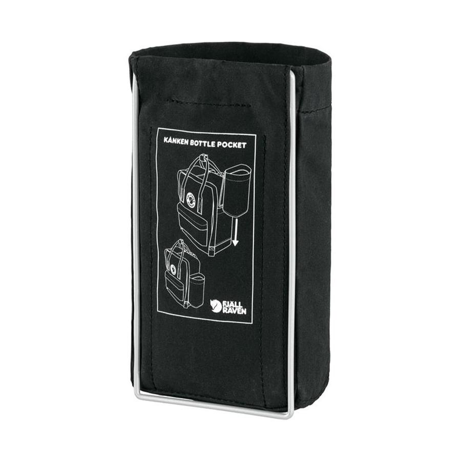 Fjallraven Kanken Bottle Pocket Black Black