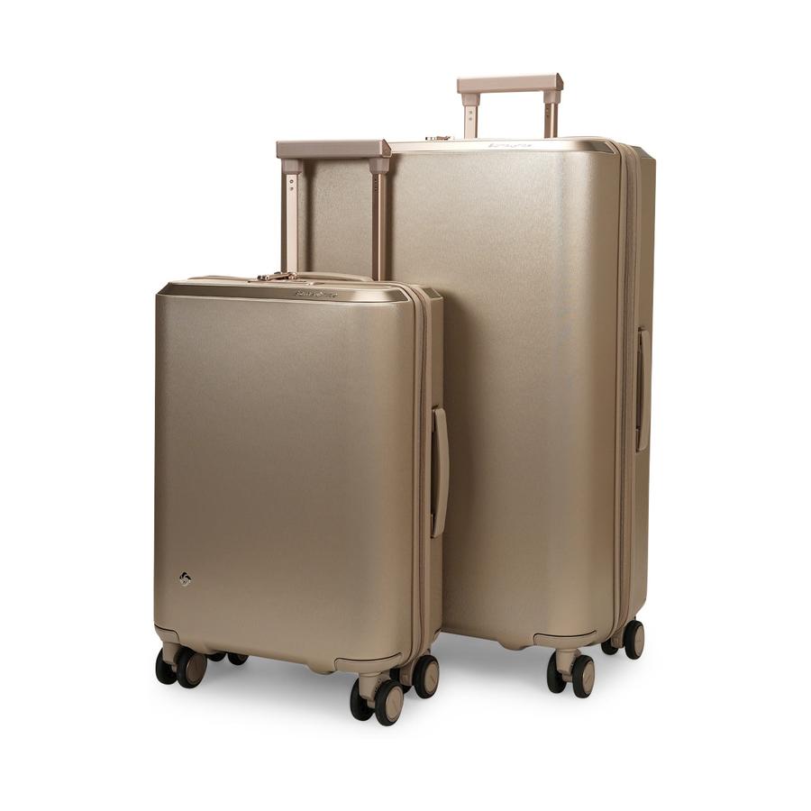 Samsonite Evoa Z 55cm 75cm Hardside Luggage Set Ivory Gold