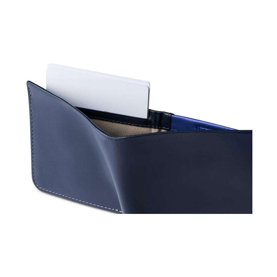 Bellroy RFID Hide & Seek HI Leather Wallet Navy Navy