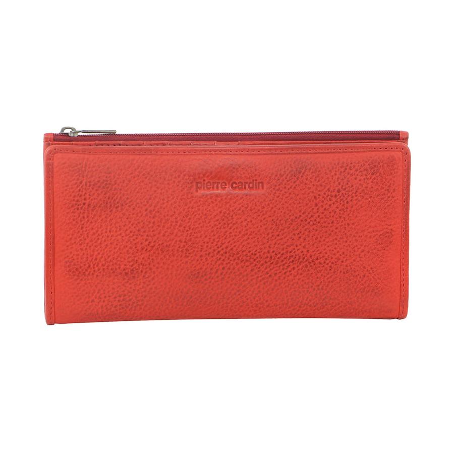 Pierre Cardin Lola Women's Italian Leather RFID Wallet Red Red