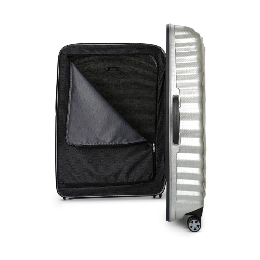 Samsonite Lite-Shock Sport 81cm CURV Checked Suitcase Silver Silver